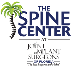 Logo that reads The Spine Center at Joint Implant Surgeons of Florida: The Best Surgeons in the Joint